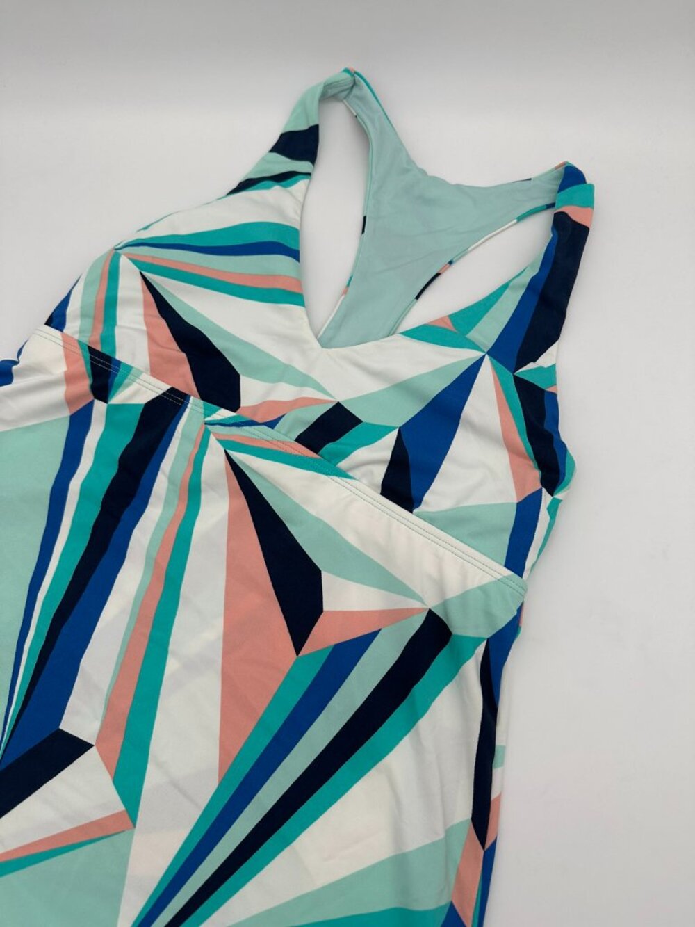 NWOT Carve Designs Women's La Jolla Geometric Print Racerback Swim Dress, Size S